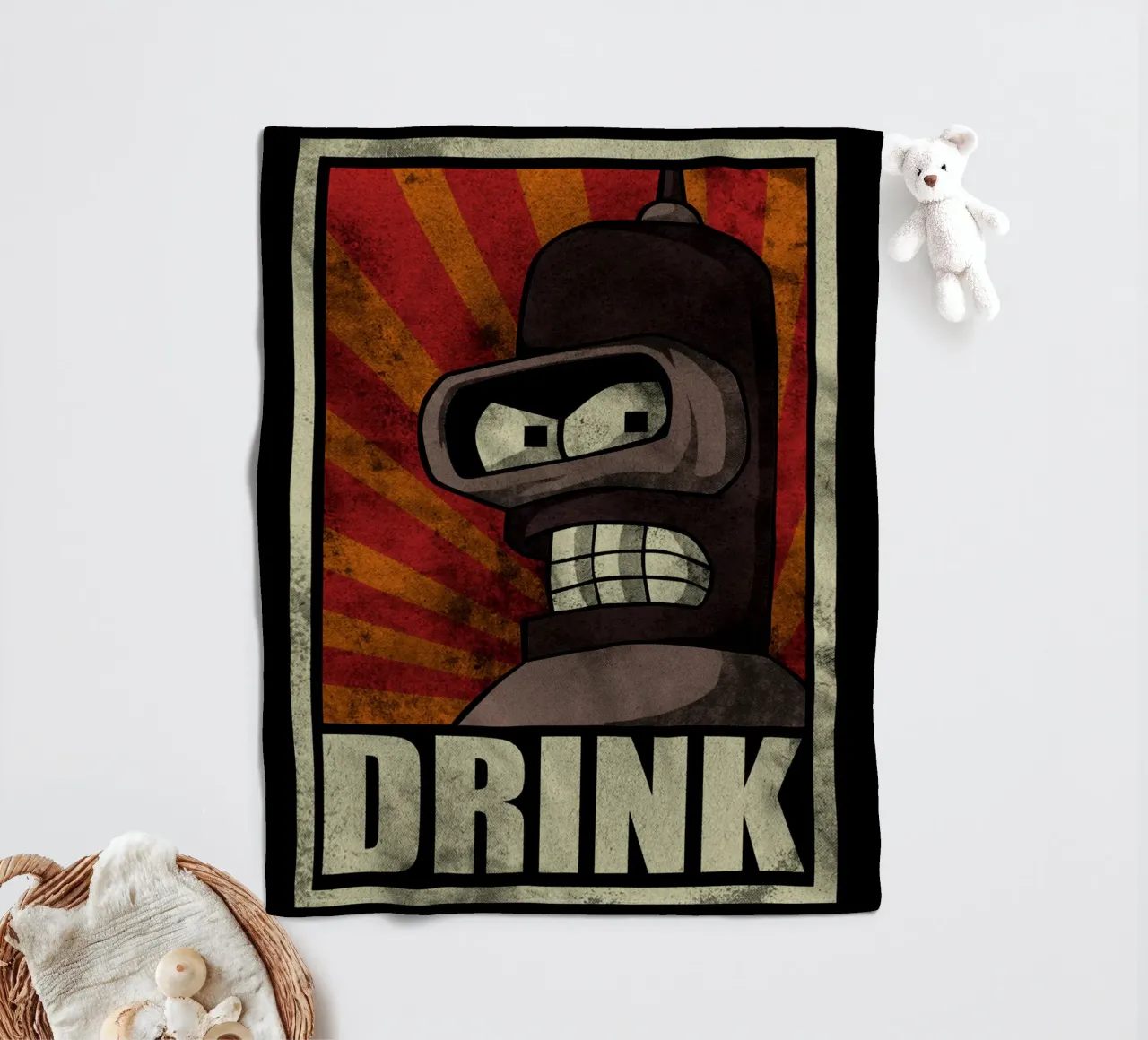 drank fleecedeken van Danielshop