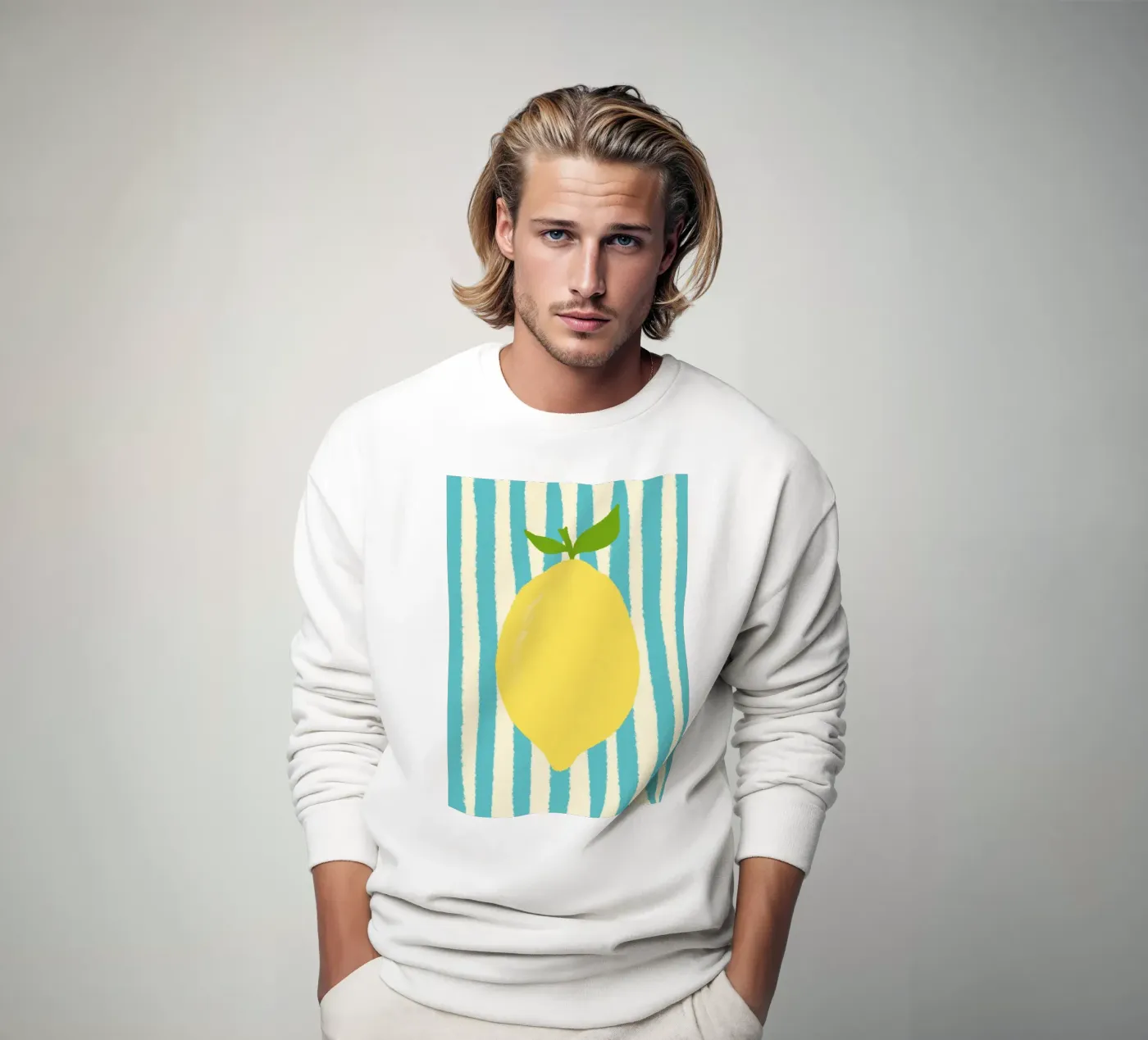 Zitrone Hellblau felpa da Studio Dolci