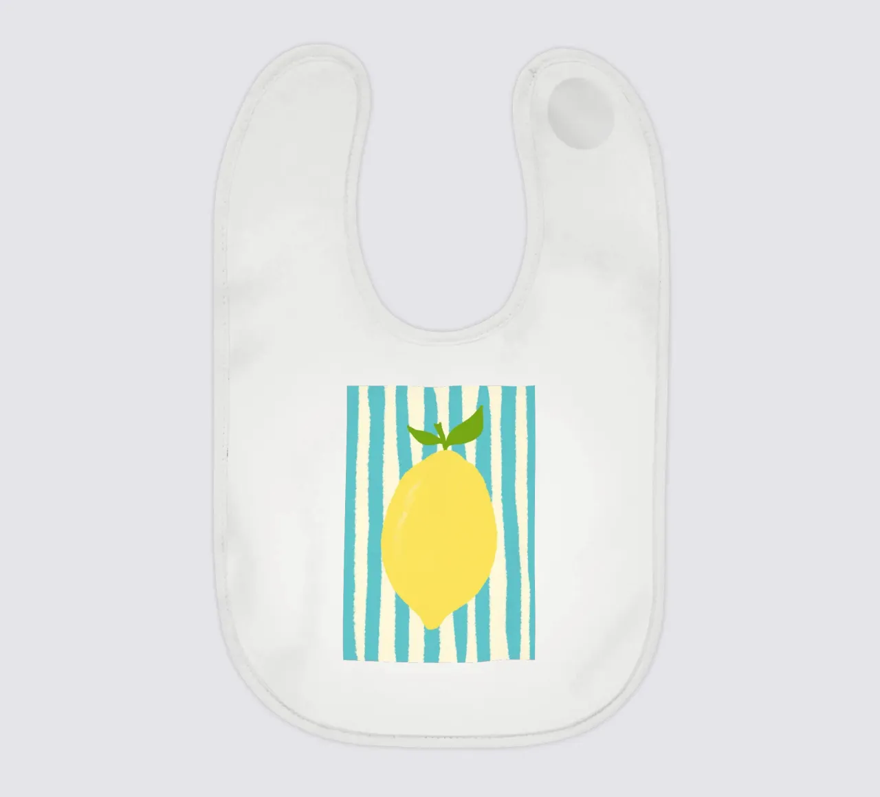 Zitrone Hellblau baby slabbetje van Studio Dolci