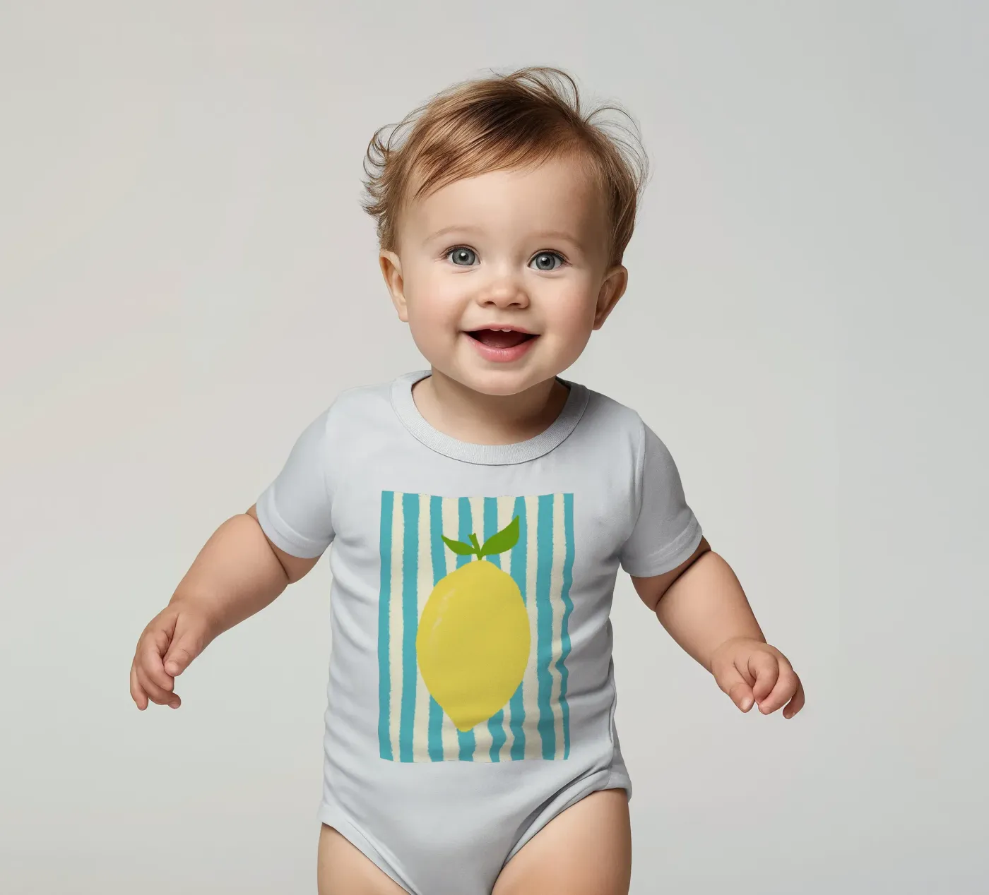 Zitrone Hellblau body bébé de Studio Dolci