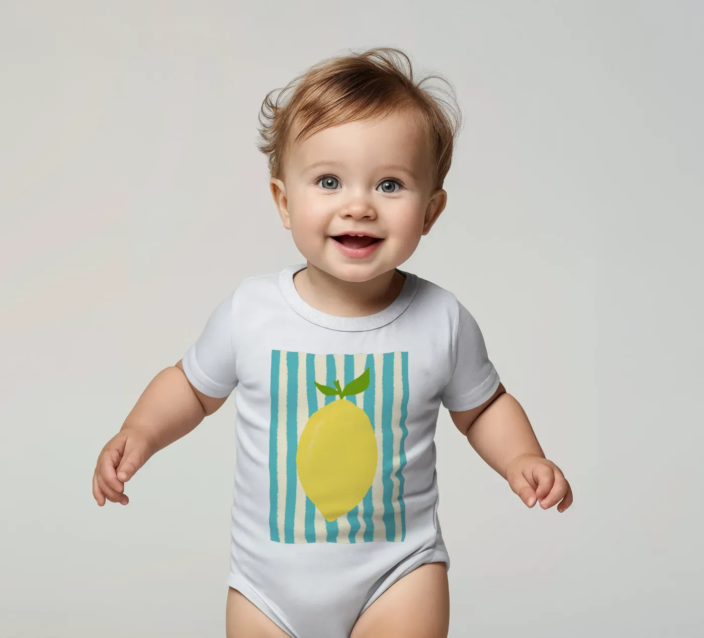 Zitrone Hellblau body bébé de Studio Dolci