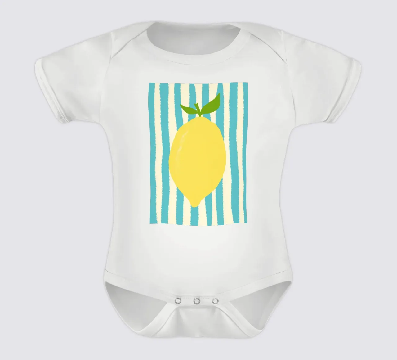 Zitrone Hellblau body neonato maniche corte da Studio Dolci