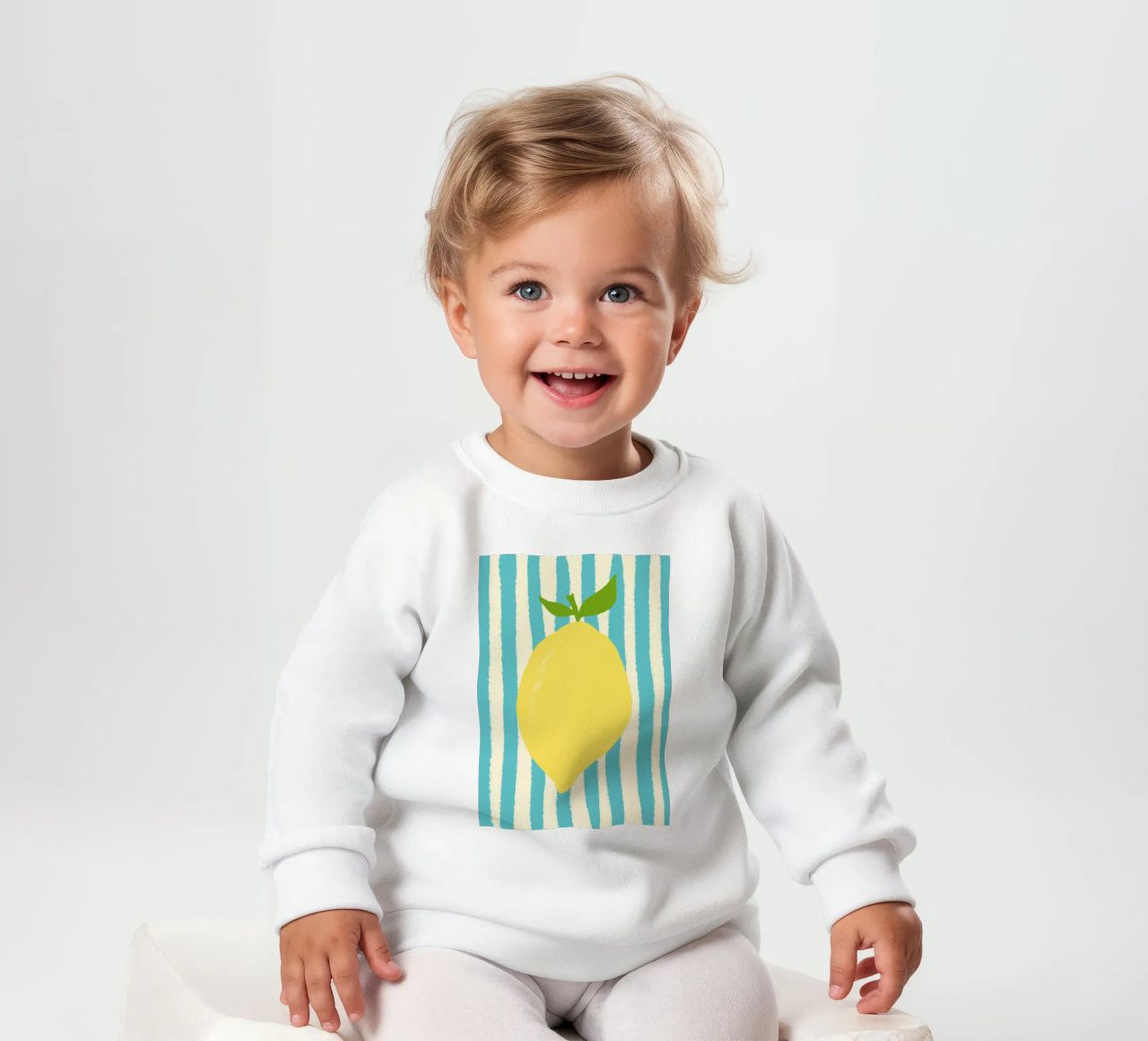 Zitrone Hellblau felpa neonato da Studio Dolci