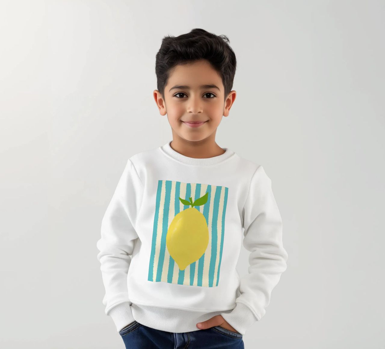 Zitrone Hellblau felpa bambino da Studio Dolci