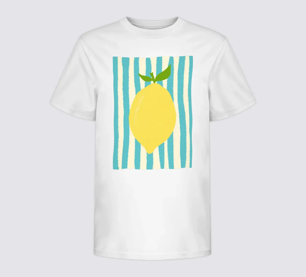 Zitrone Hellblau Kinder T-Shirt von Studio Dolci