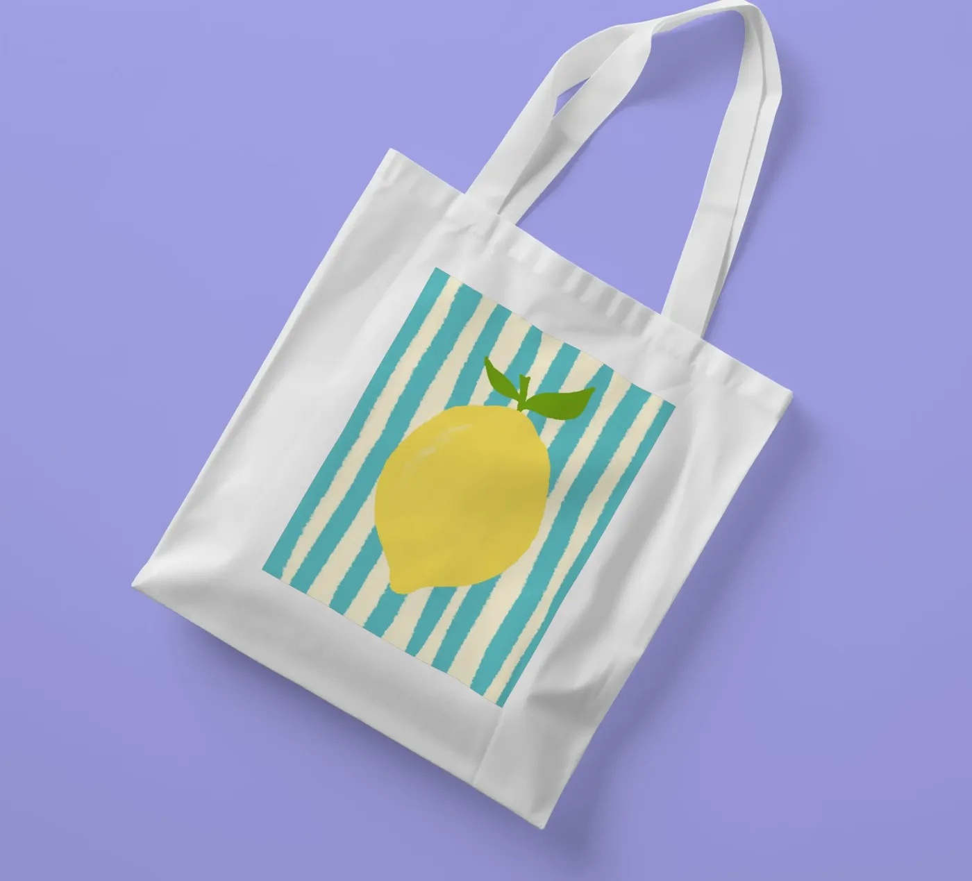 Zitrone Hellblau tote bag de Studio Dolci