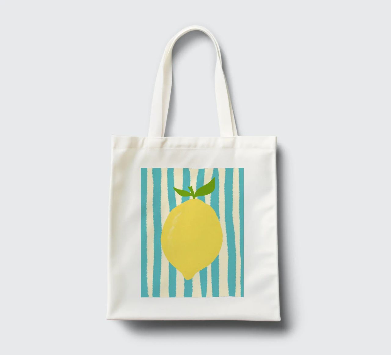 Zitrone Hellblau borsa in juta da Studio Dolci