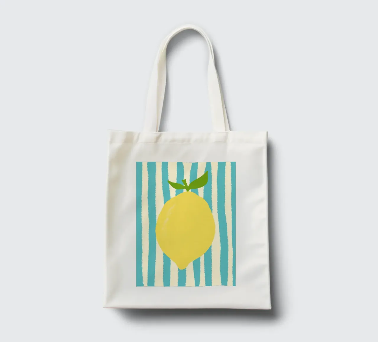 Zitrone Hellblau borsa in juta da Studio Dolci