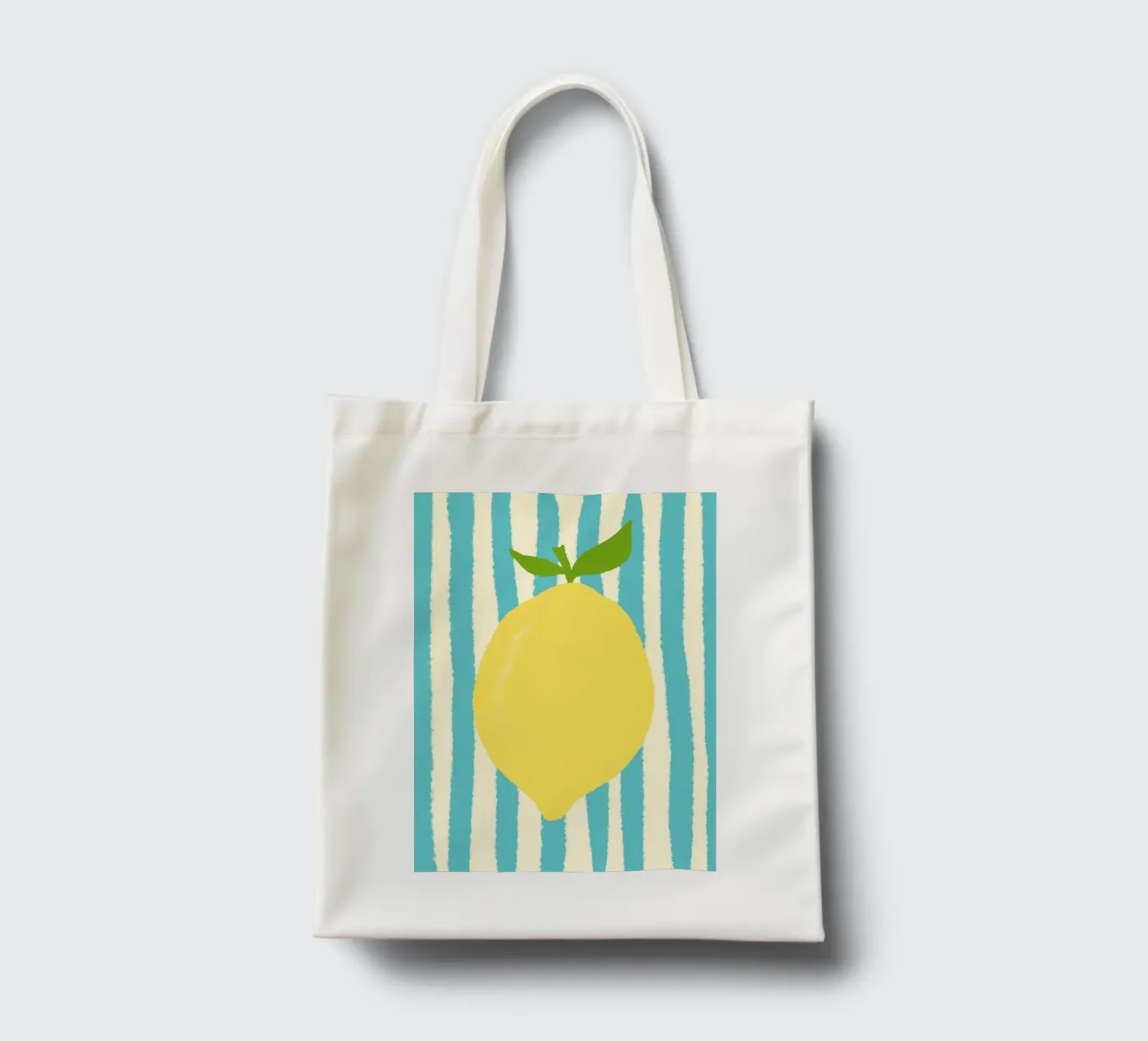 Zitrone Hellblau tote bag de Studio Dolci