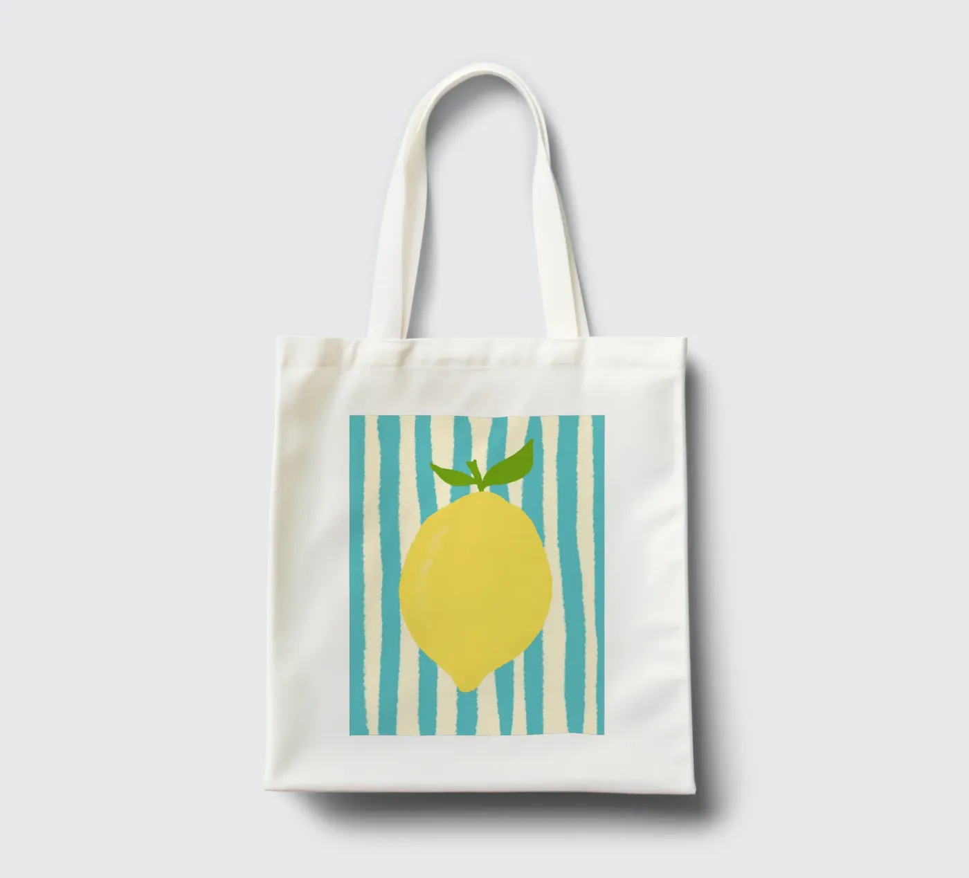 Zitrone Hellblau tote bag de Studio Dolci