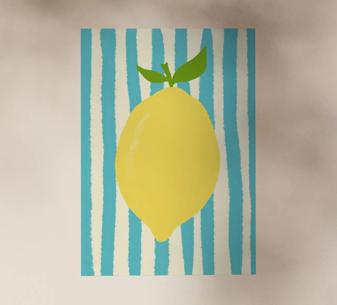 Zitrone Hellblau Backlit Folie von Studio Dolci
