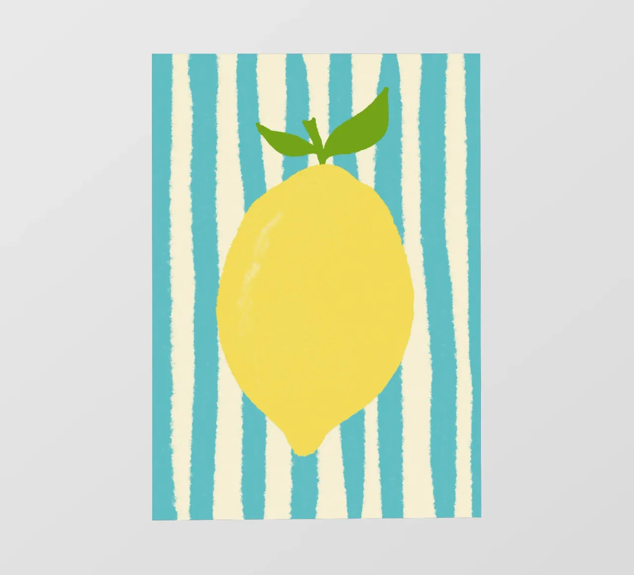 Zitrone Hellblau Fototapete von Studio Dolci