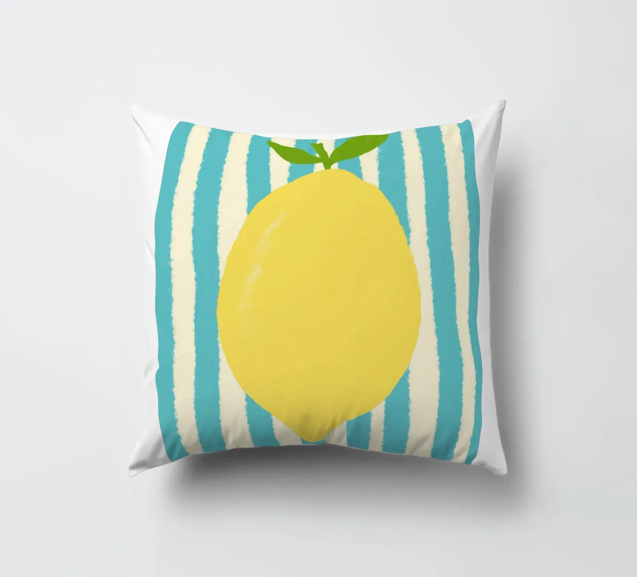 Zitrone Hellblau kussen van Studio Dolci
