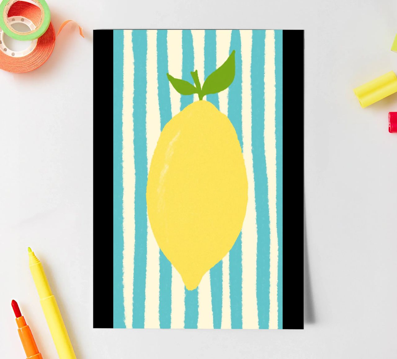 Zitrone Hellblau foglio adesivo da Studio Dolci