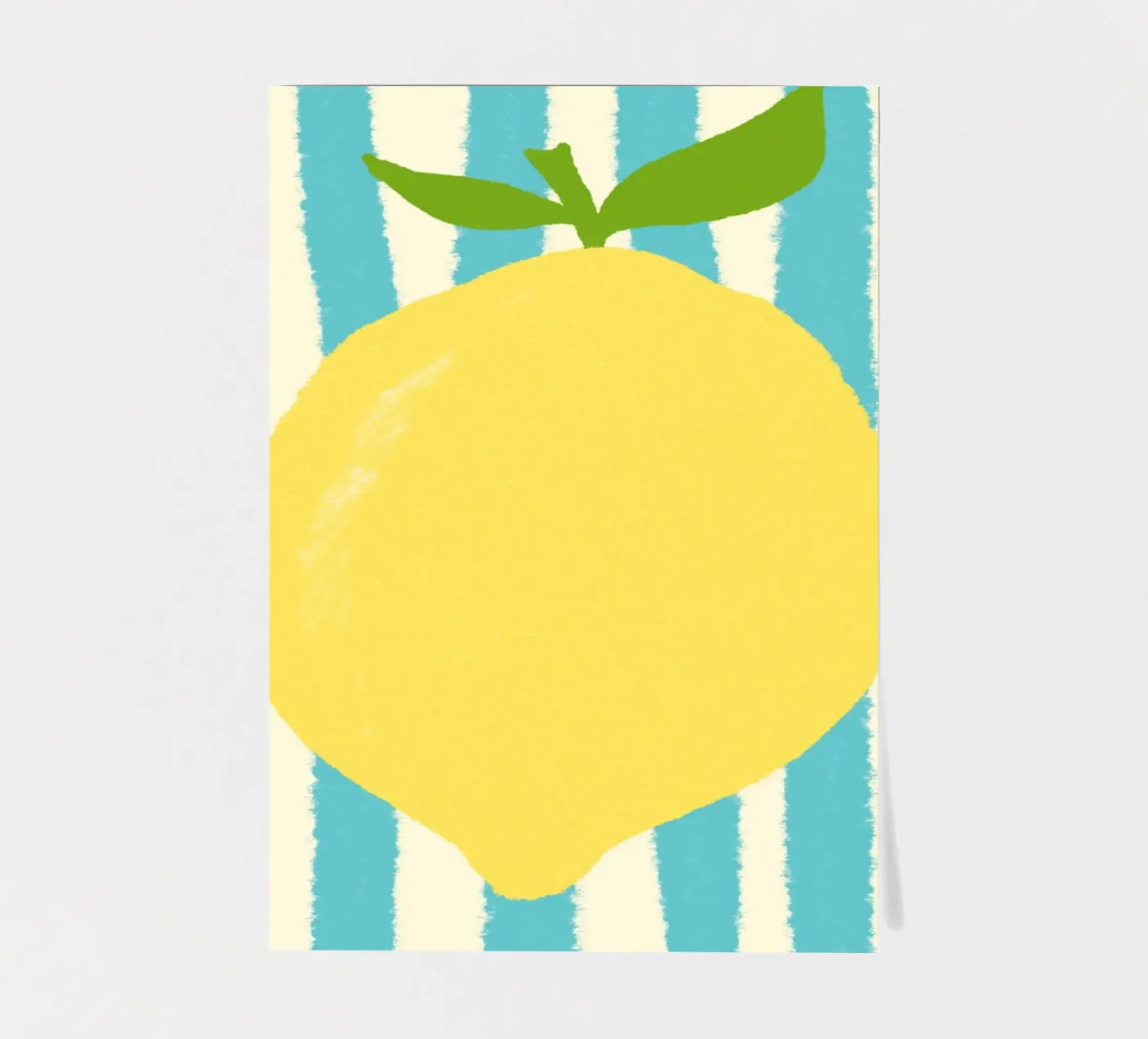Zitrone Hellblau Stickerbogen von Studio Dolci