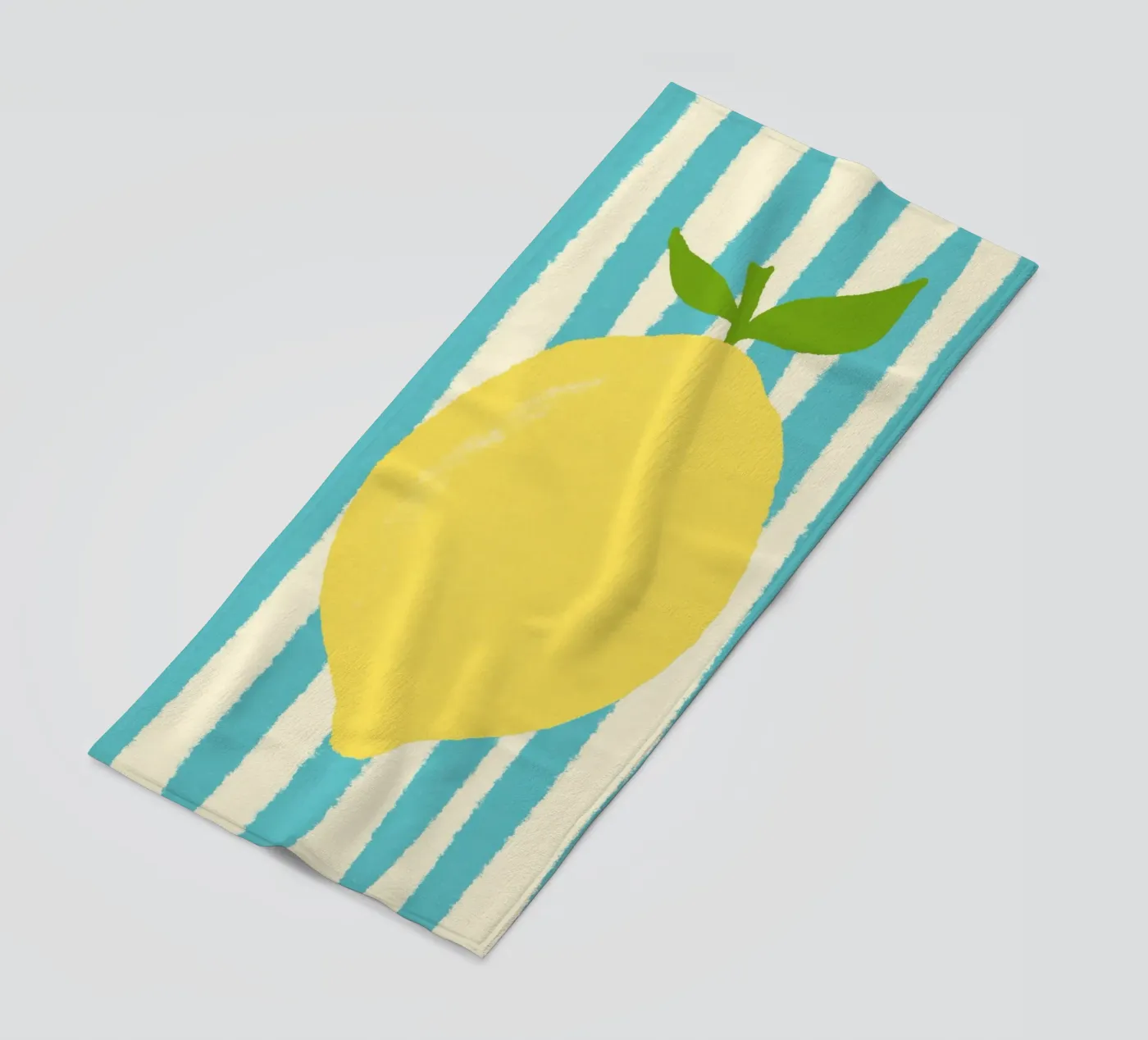 Zitrone Hellblau strandhanddoek van Studio Dolci
