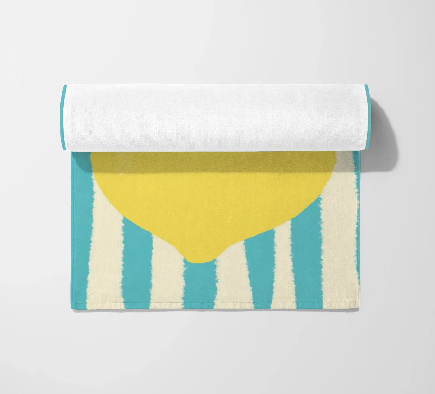 Zitrone Hellblau strandhanddoek van Studio Dolci