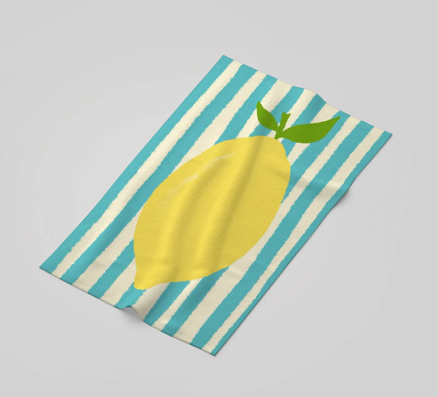 Zitrone Hellblau strandhanddoek van Studio Dolci