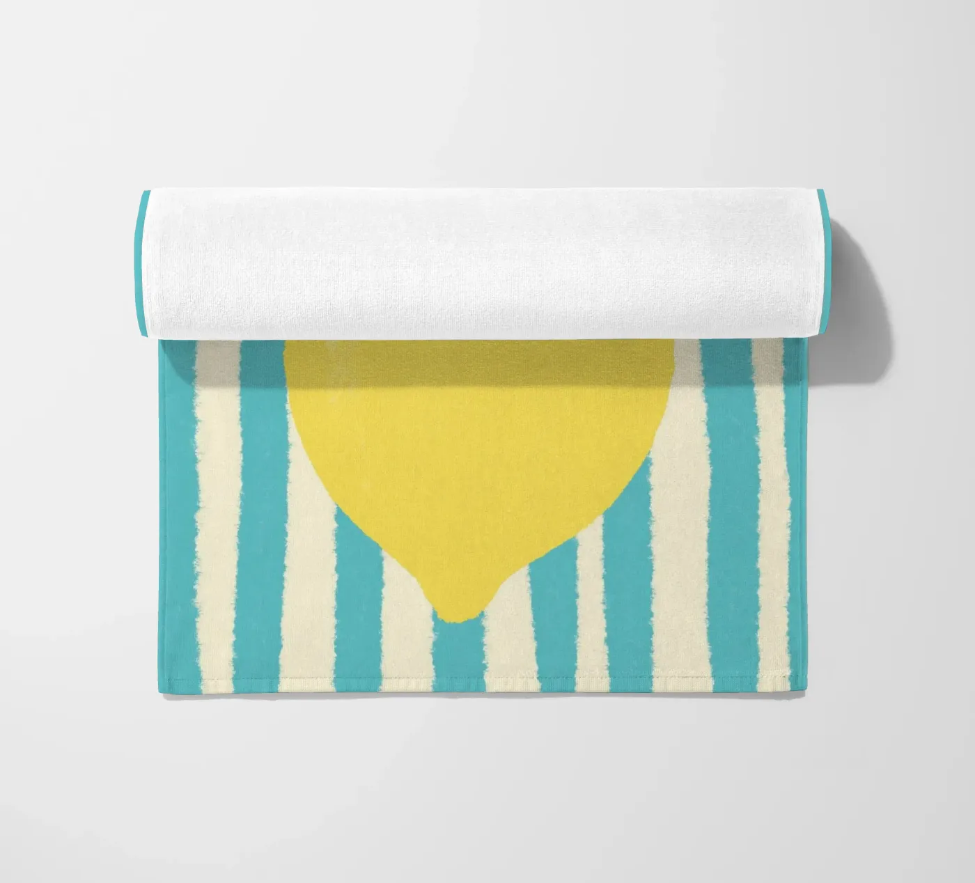 Zitrone Hellblau strandhanddoek van Studio Dolci