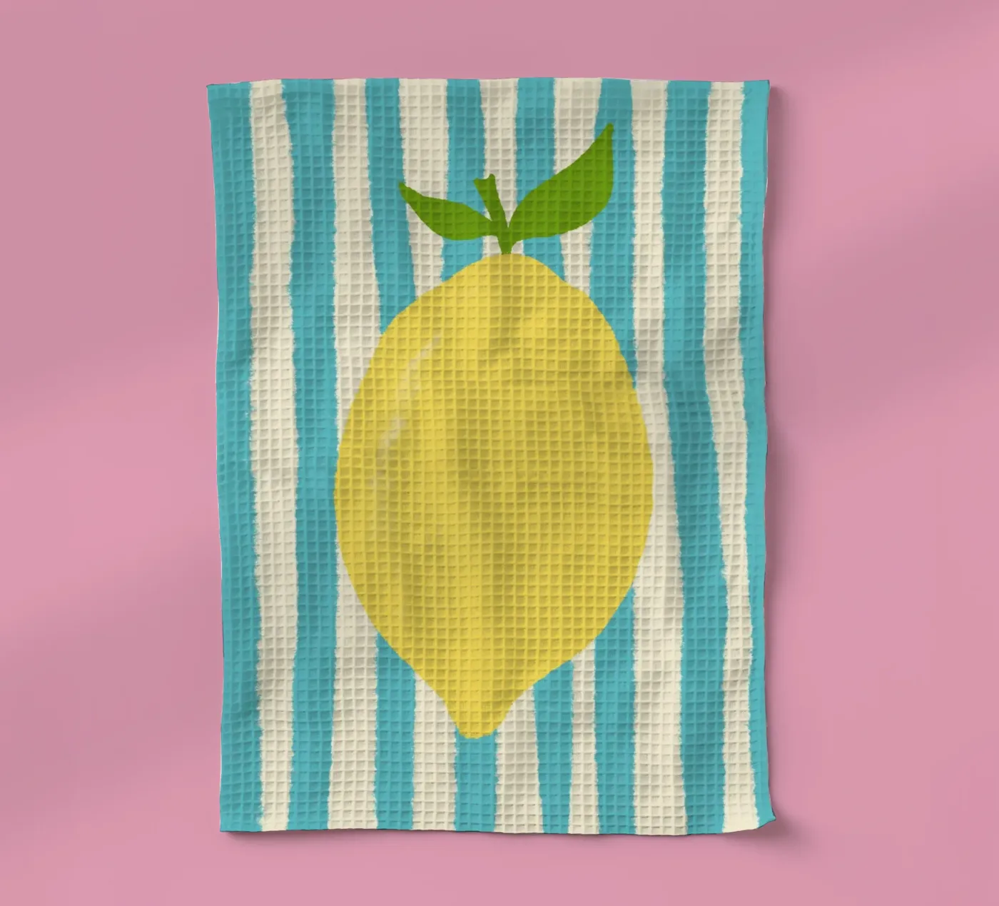 Zitrone Hellblau theedoek van Studio Dolci