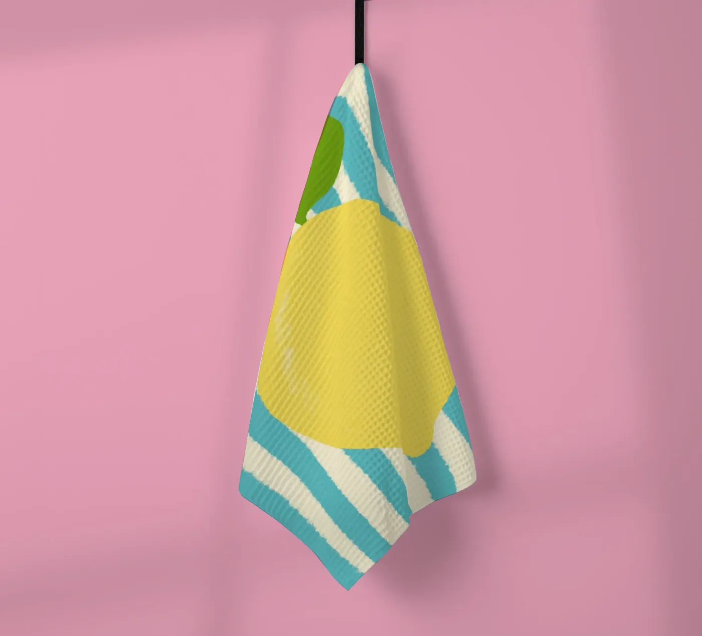 Zitrone Hellblau theedoek van Studio Dolci