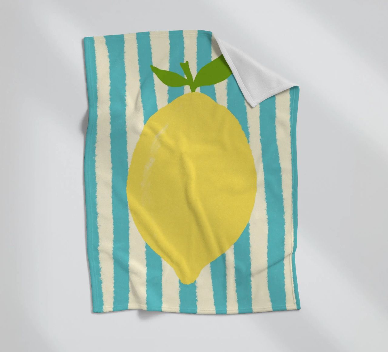 Zitrone Hellblau coperta in pile da Studio Dolci