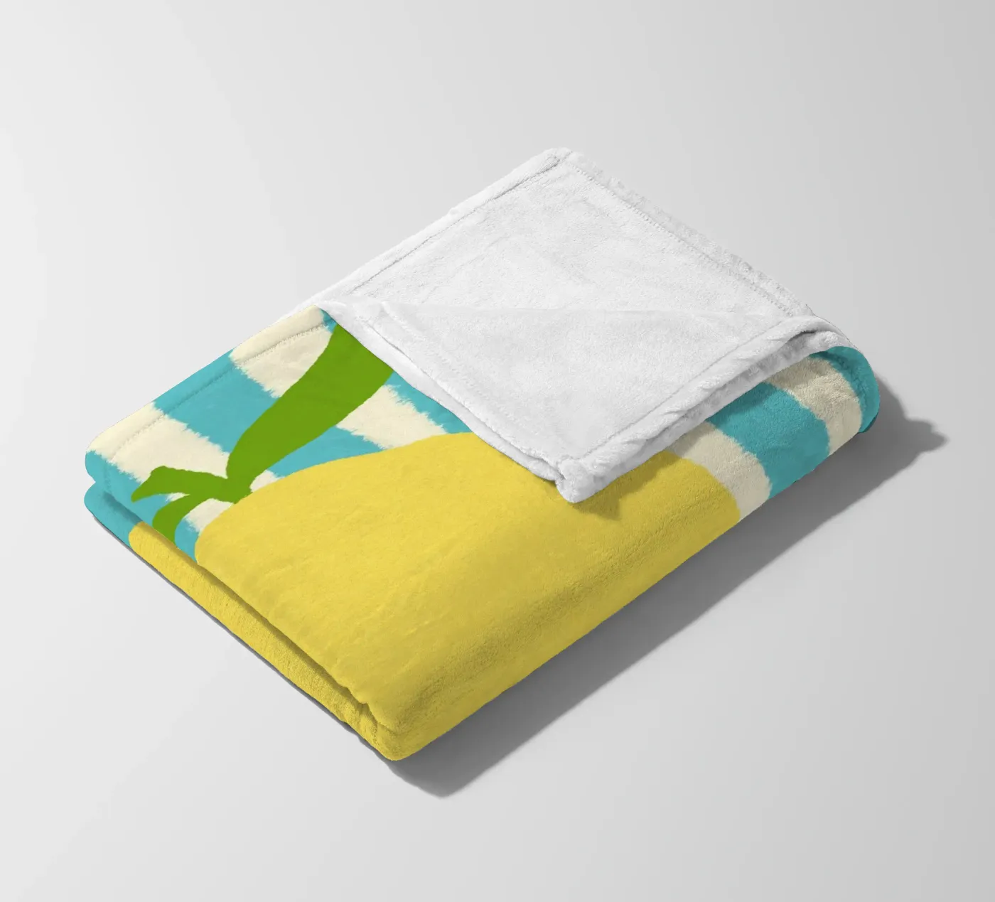 Zitrone Hellblau fleecedeken van Studio Dolci