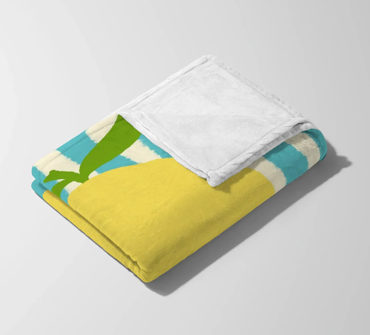 Zitrone Hellblau fleecedeken van Studio Dolci