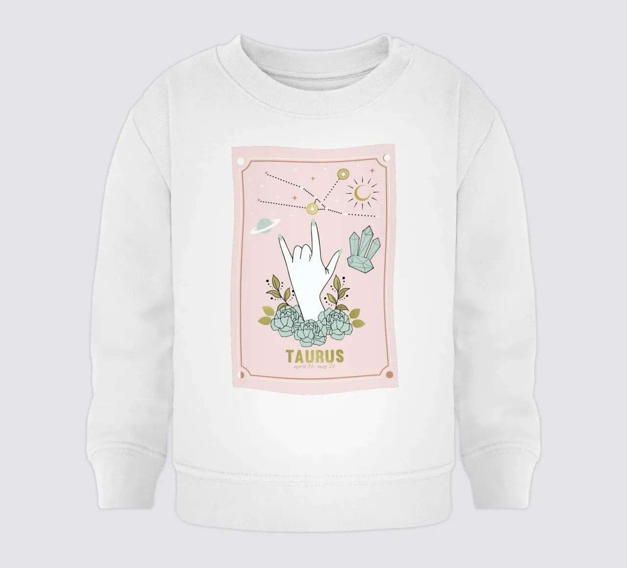 Segno zodiacale del Toro felpa neonato da cafelab