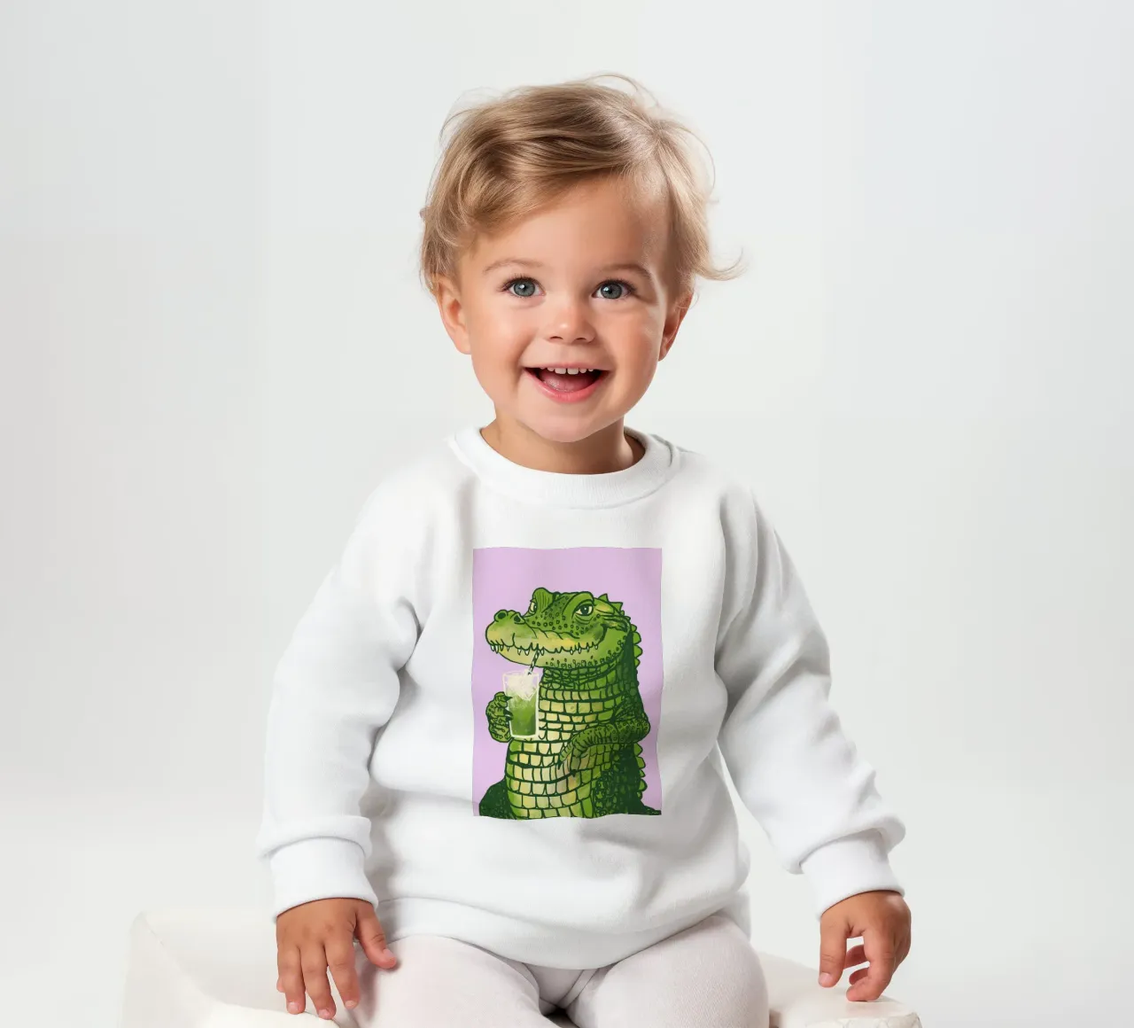Matcha Krokodil felpa neonato da Studio Dolci