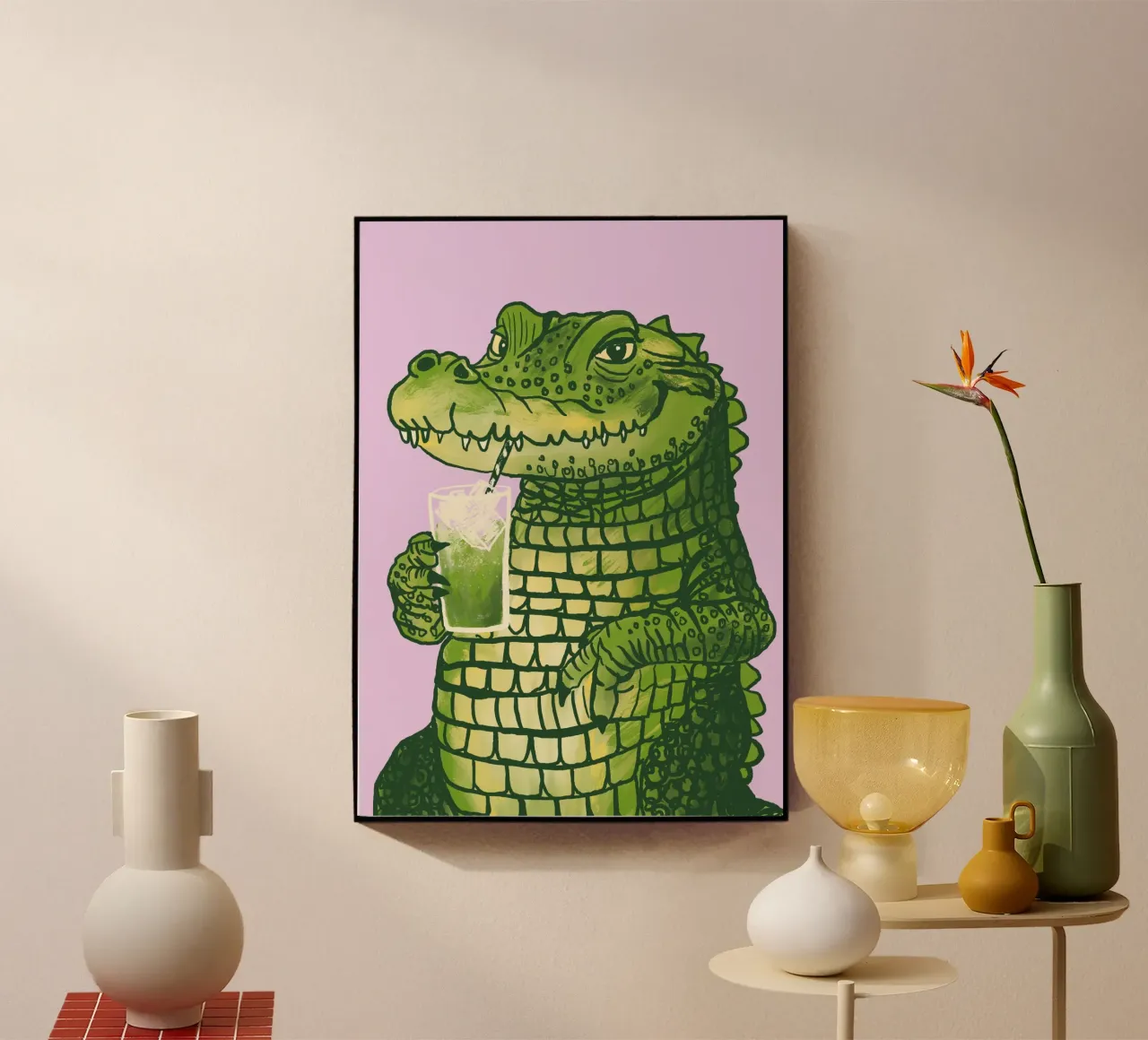 Matcha Krokodil plexiglass da Studio Dolci