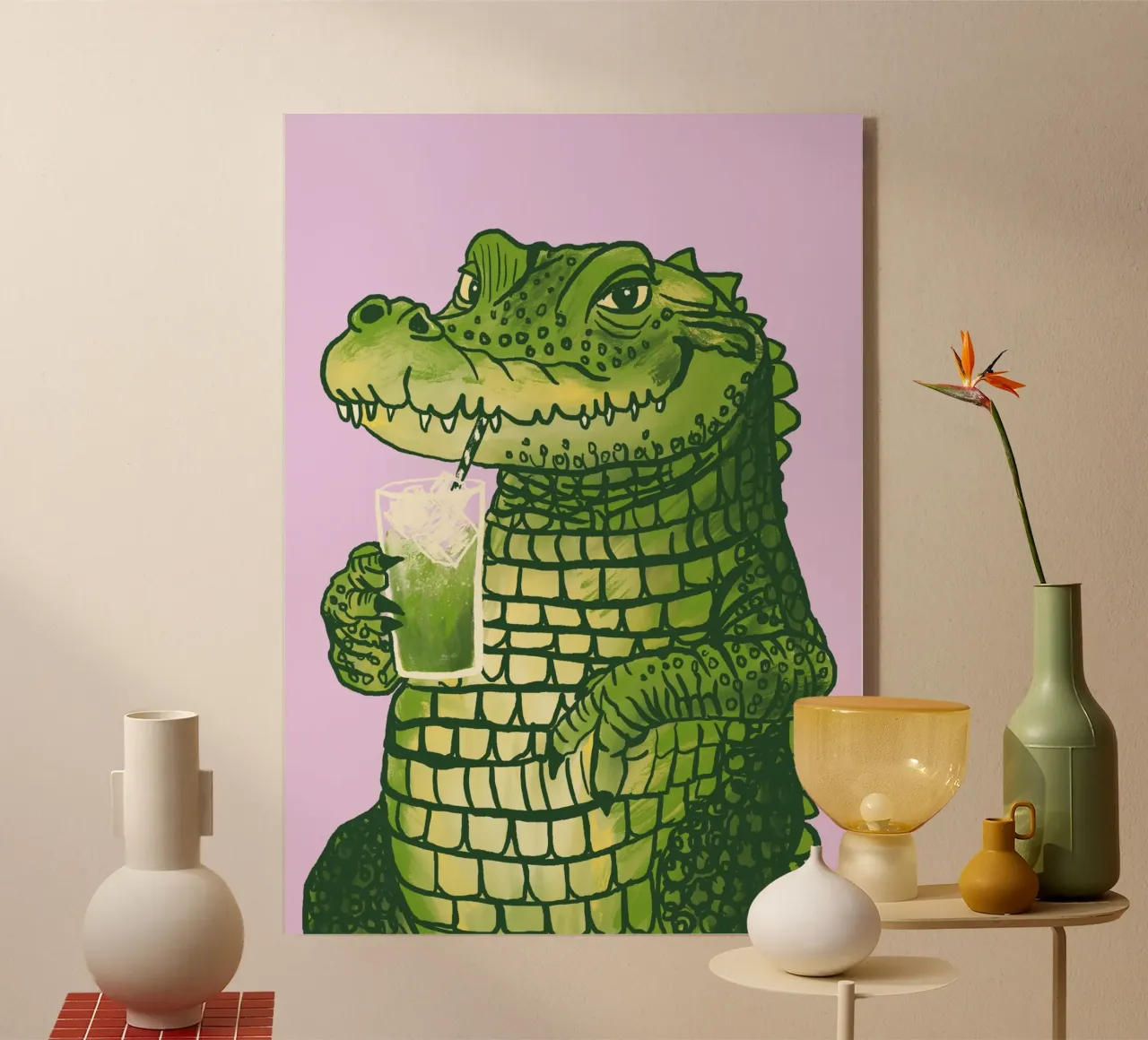 Matcha Krokodil plexiglass da Studio Dolci