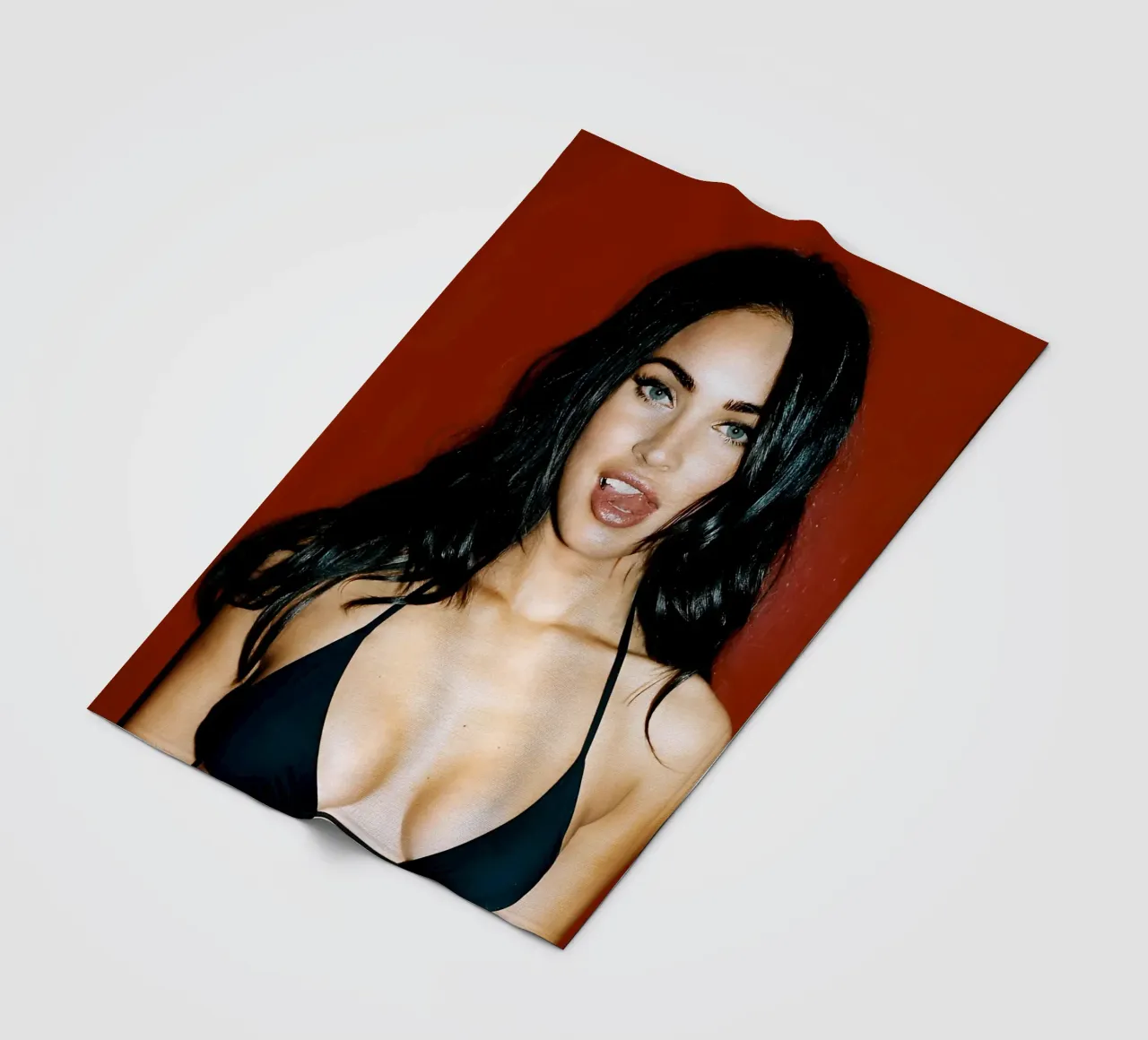 Bikini nero coperta in pile da Takeme