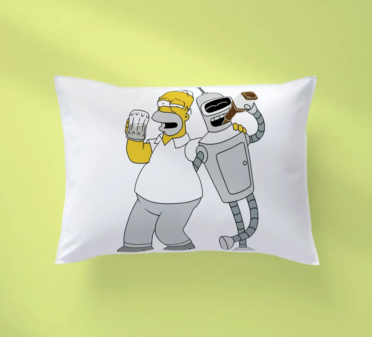 homer e bender che bevono cuscino da Danielshop