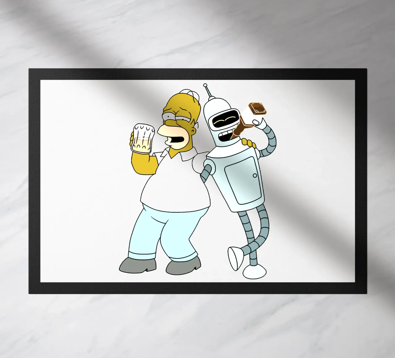 homer e bender che bevono zerbino da Danielshop