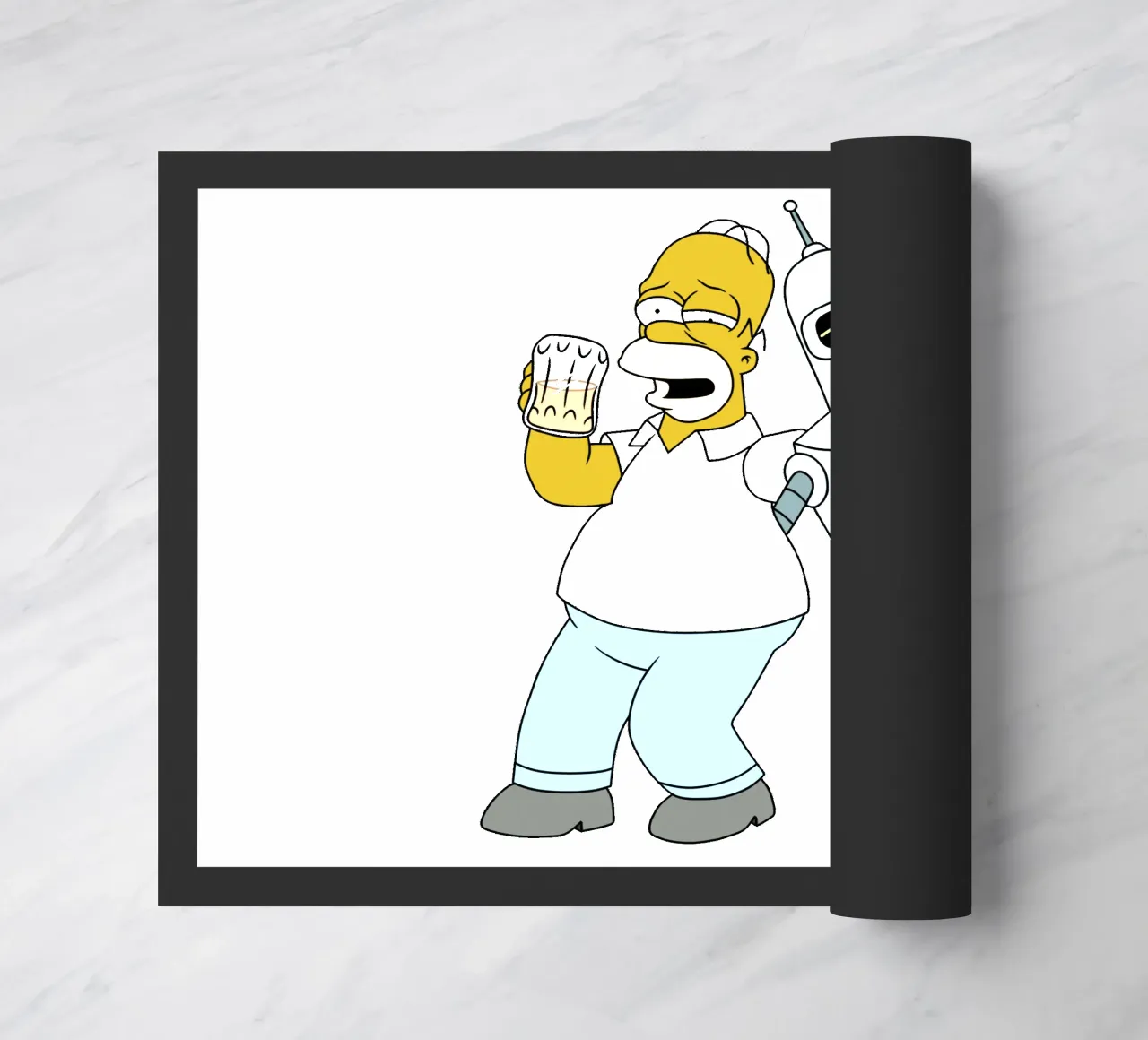 homer e bender che bevono zerbino da Danielshop