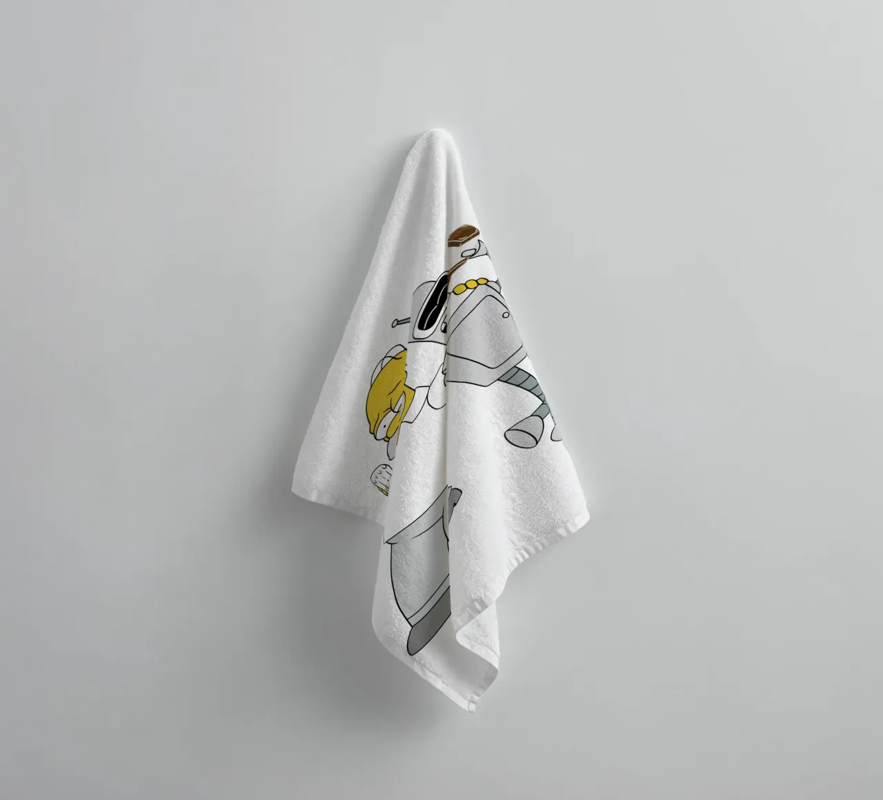 homer and bender drinking towel by Danielshop
