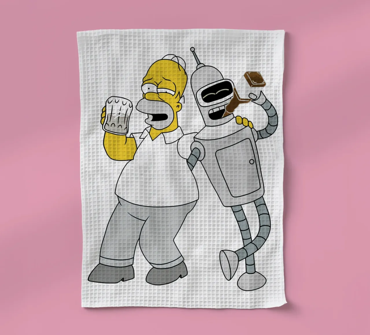 homer e bender che bevono canovaccio da cucina da Danielshop