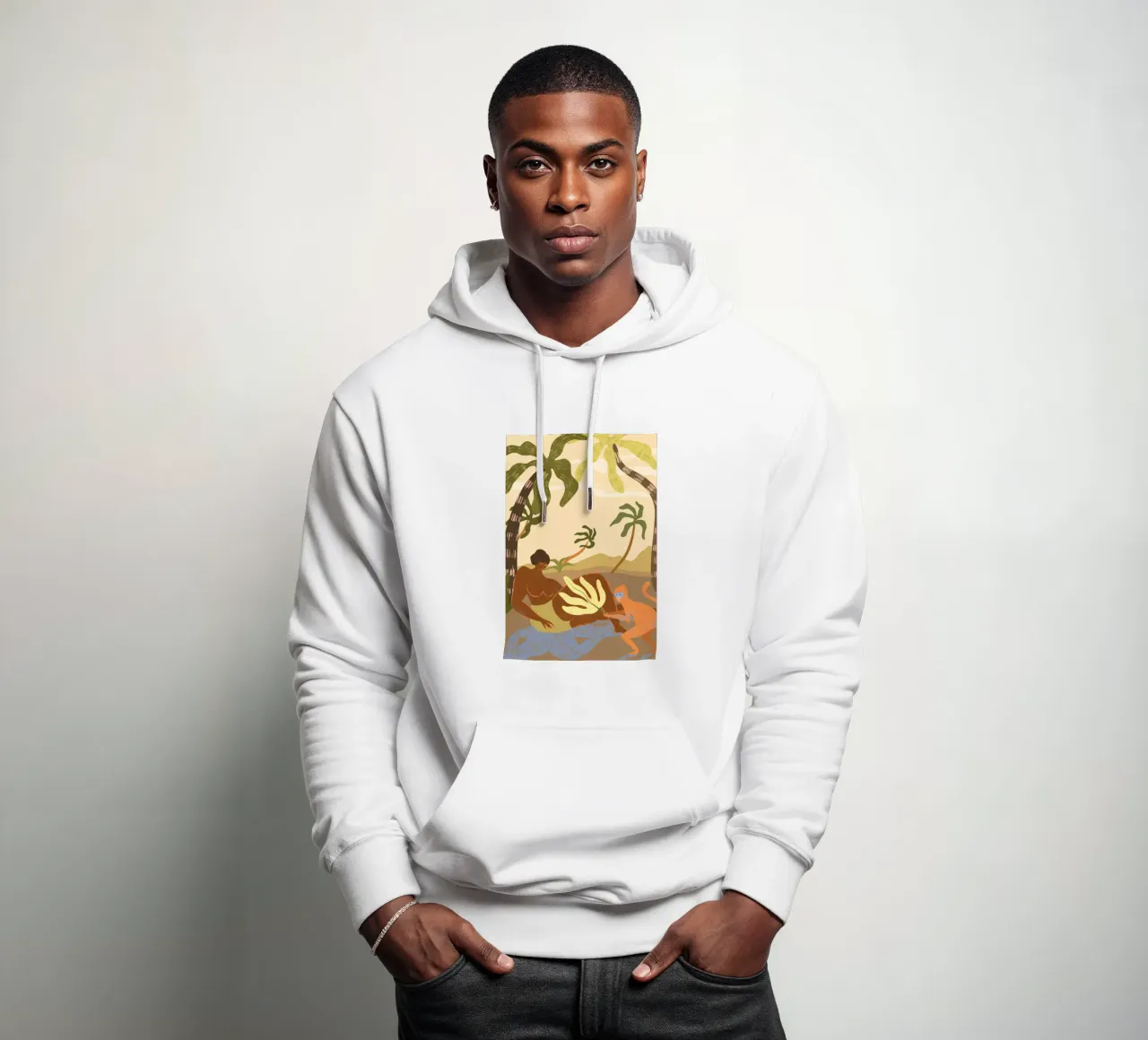 Monkey Around felpa con cappuccio da Arty Guava