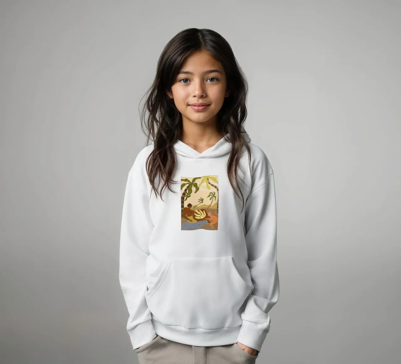 Monkey Around felpa bambino con cappuccio da Arty Guava