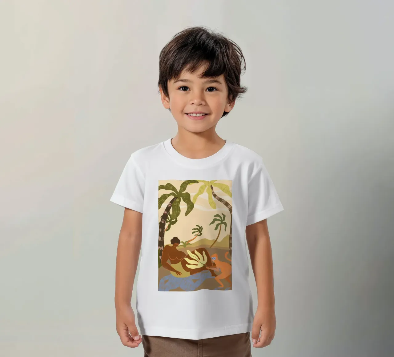 Monkey Around kinder t-shirt van Arty Guava