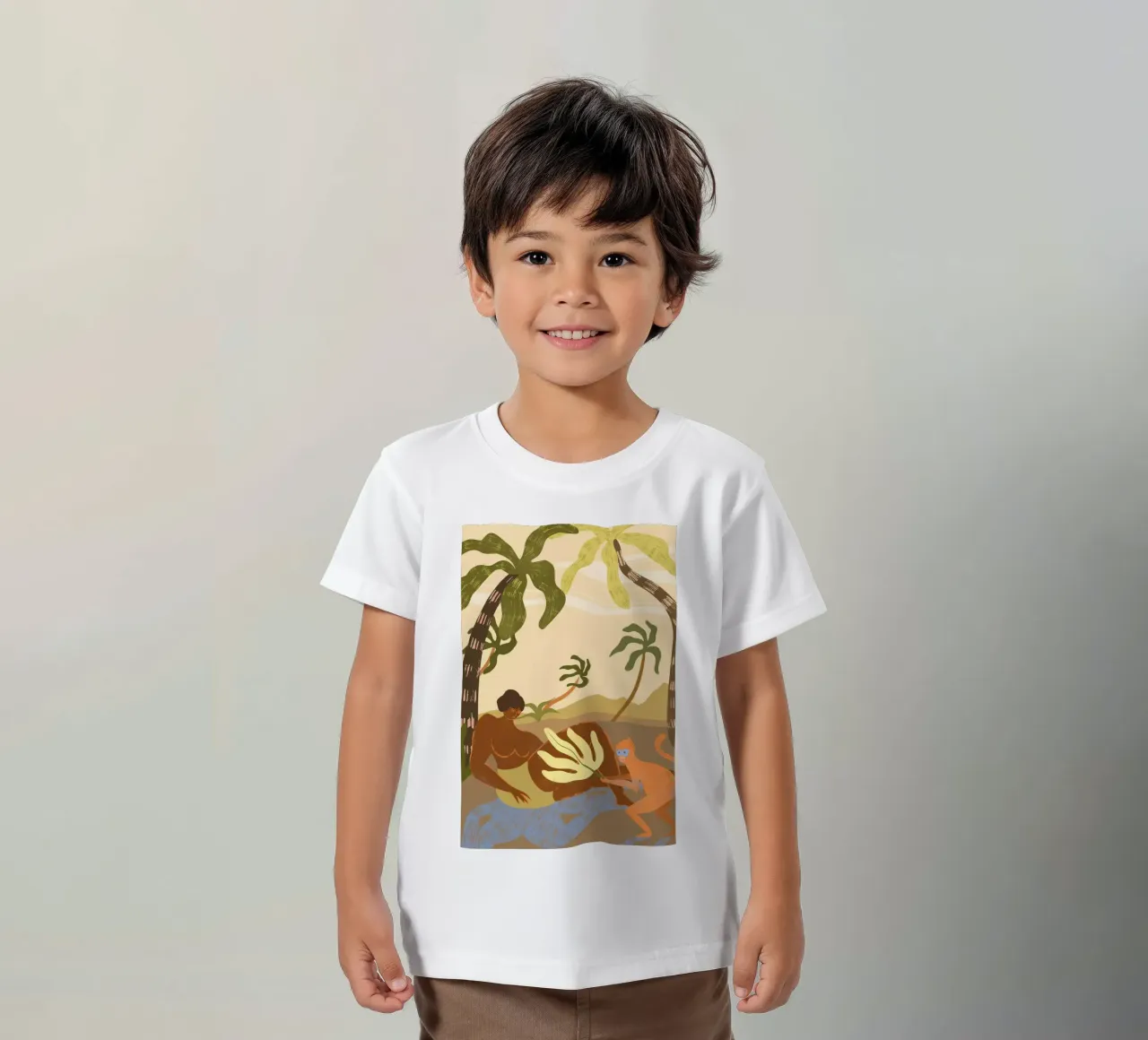 Monkey Around kinder t-shirt van Arty Guava