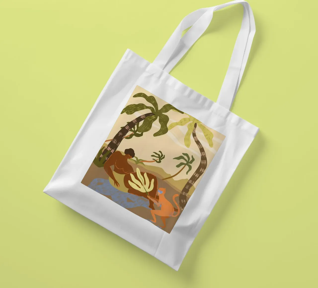 Monkey Around borsa in juta da Arty Guava