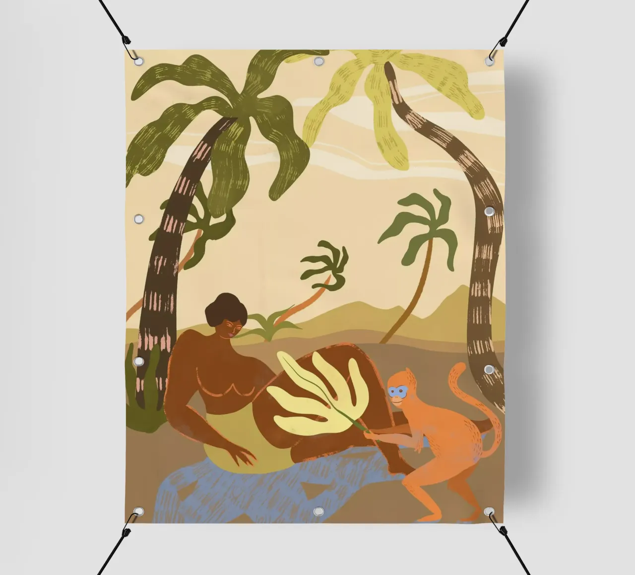 Monkey Around telo in pvc da Arty Guava