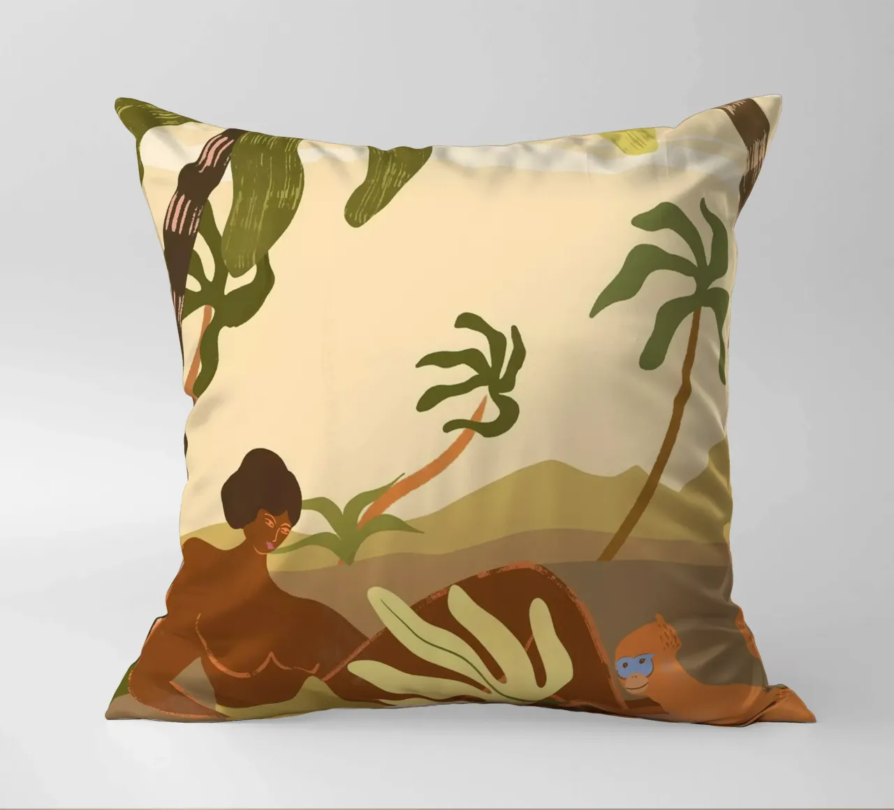 Monkey Around cuscino da Arty Guava
