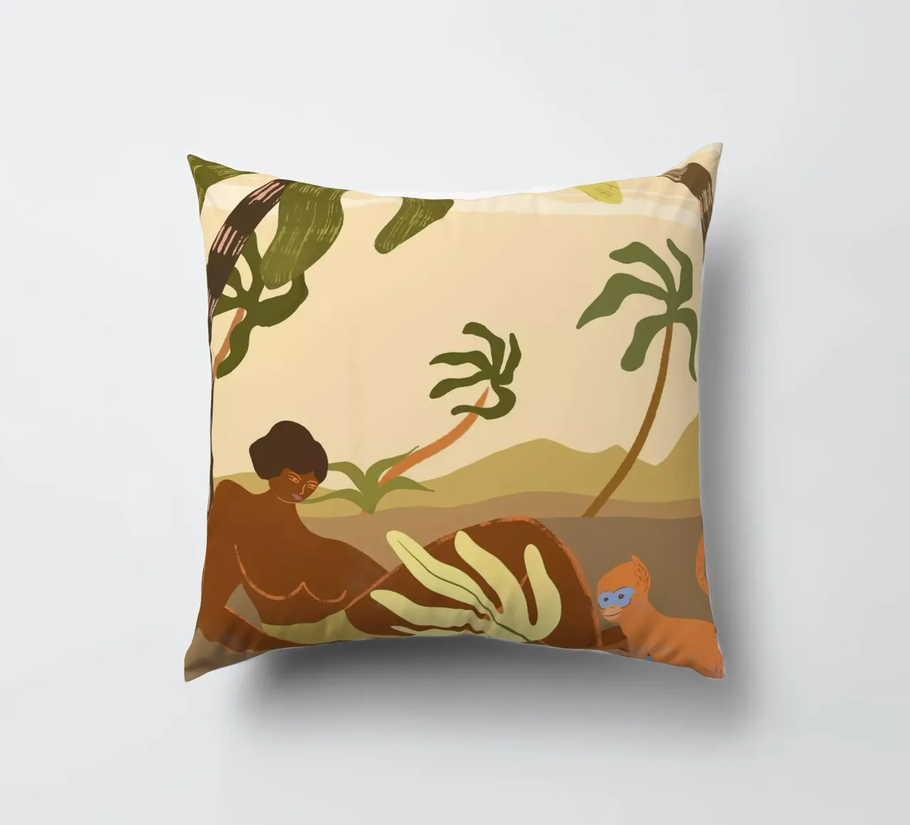 Monkey Around cuscino da Arty Guava