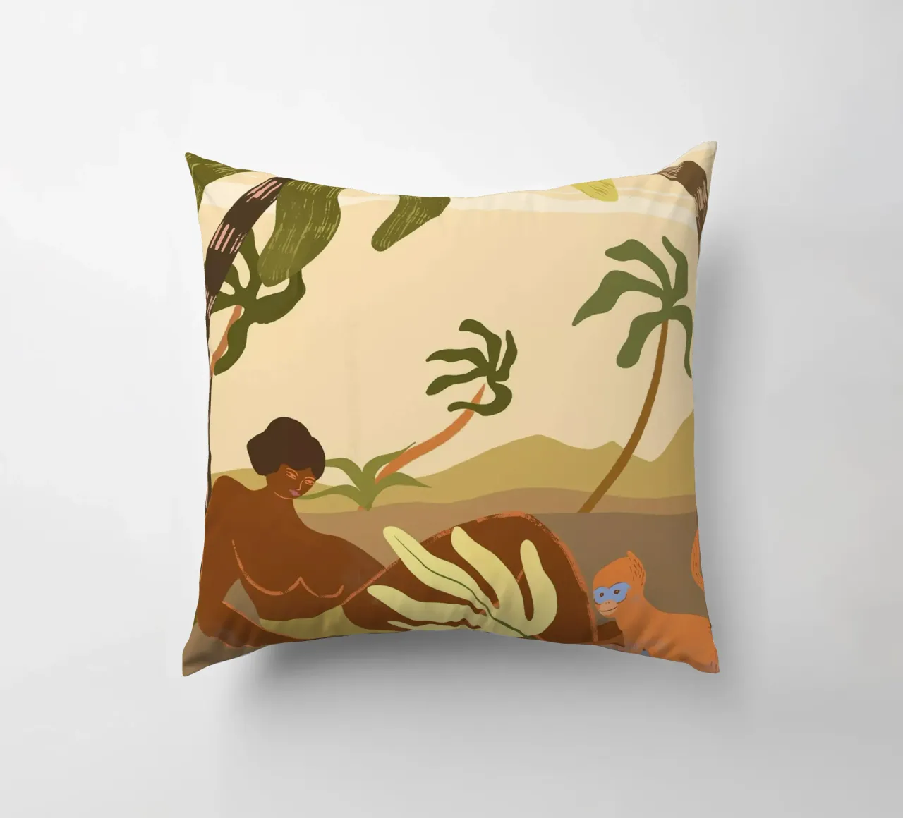 Monkey Around cuscino da Arty Guava