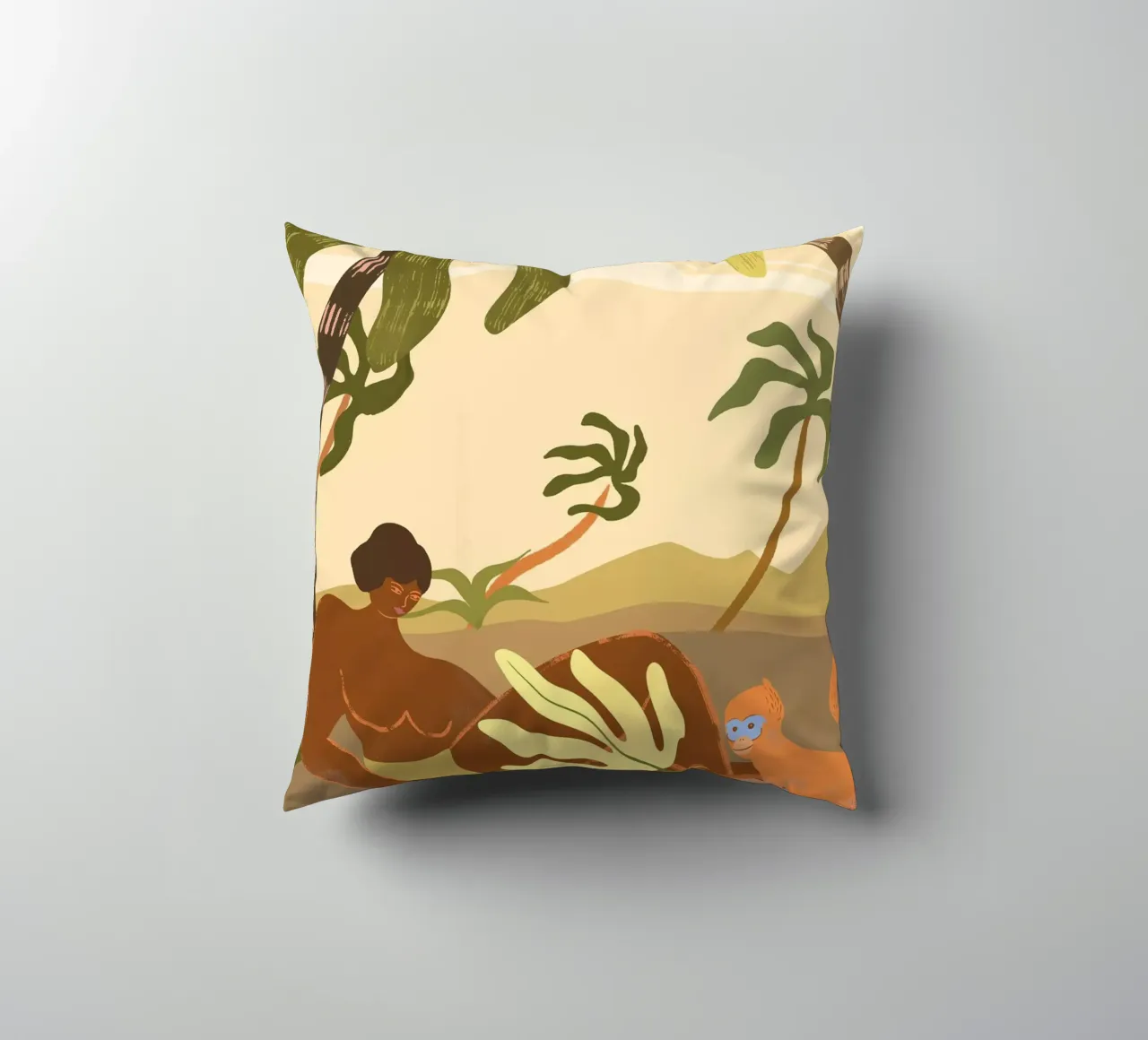 Monkey Around cuscino da Arty Guava