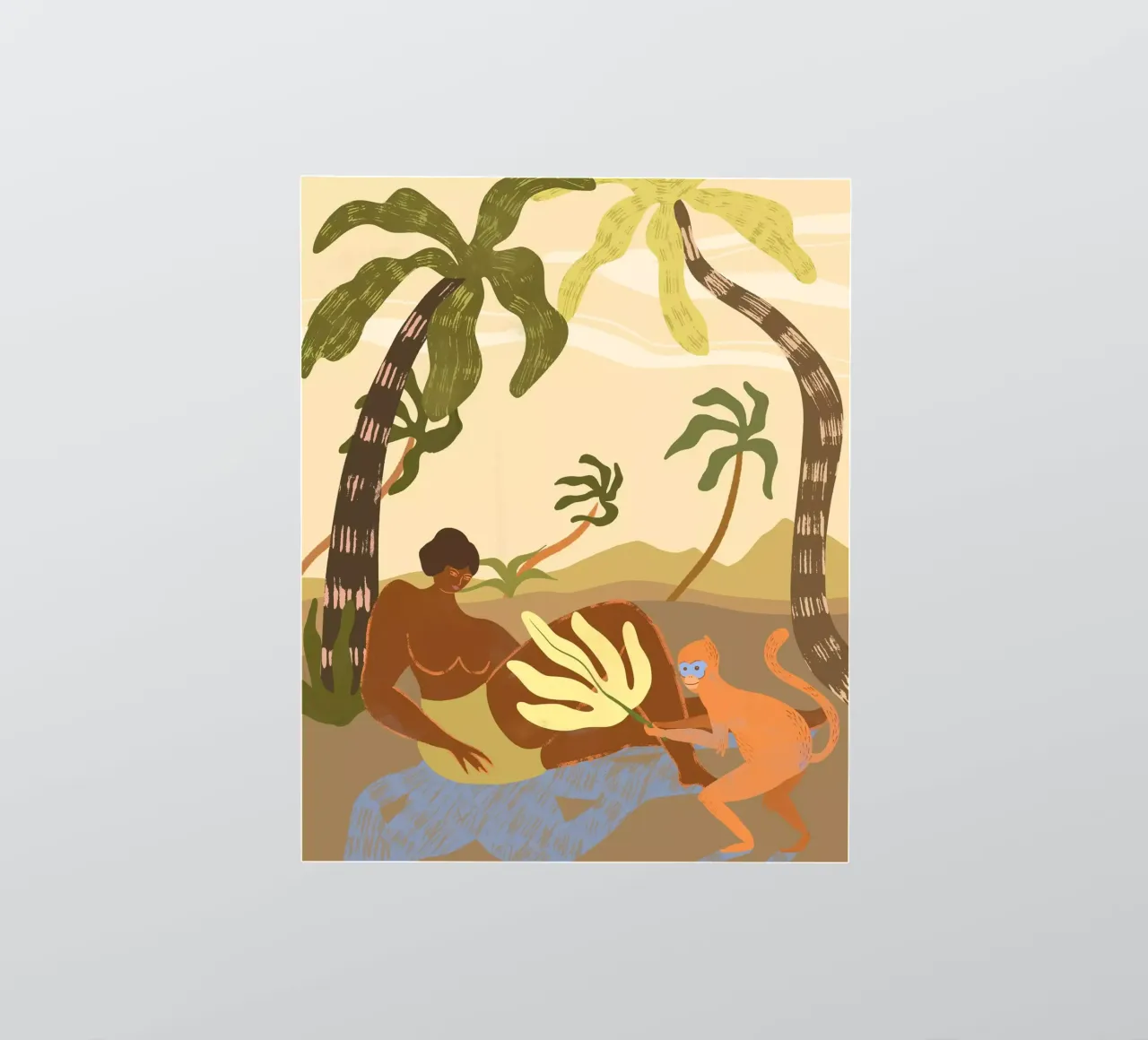 Monkey Around sticker van Arty Guava