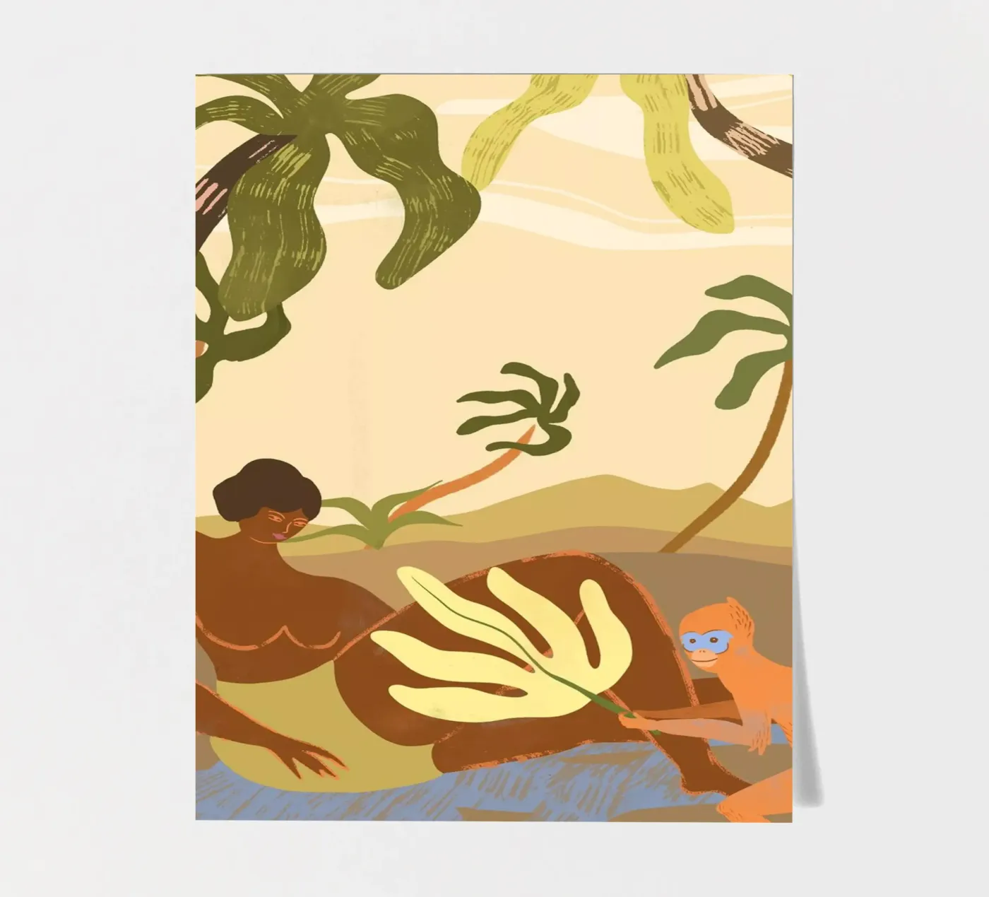 Monkey Around stickervel van Arty Guava